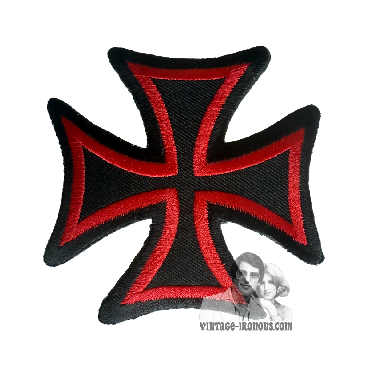 Red & Black Iron Cross Vintage Patch – Vintage Iron-ons