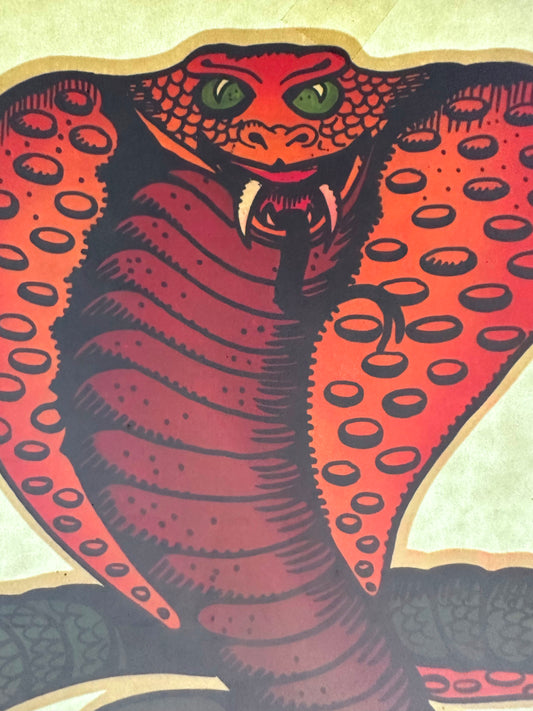 Cobra Vintage Iron On Heat Transfer
