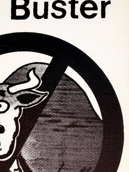 Bull Buster Vintage Iron On Heat Transfer