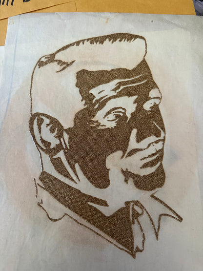 Clark Gable Glitter Vintage Iron On Heat Transfer