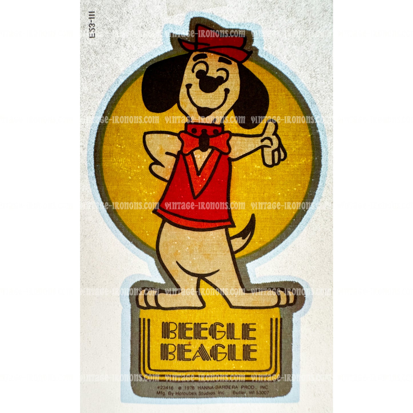 Hanna-Barbera Beegle Beagle Vintage Iron On Heat Transfer