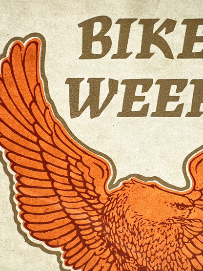 1988 Daytona Beach Bike Week Vintage Iron On Heat Transfer