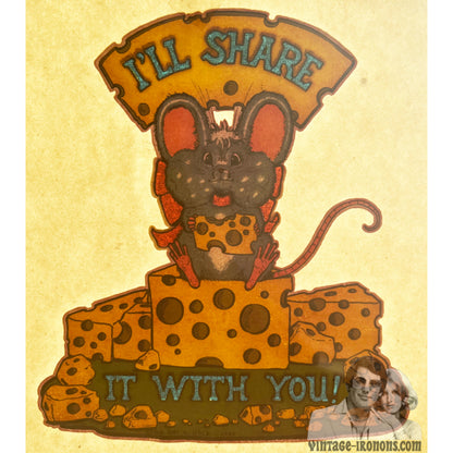 I'll Share It With You! Vintage Iron On Heat Transfer
