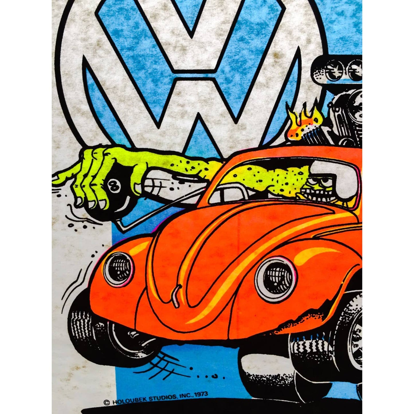 Volkswagen Vintage 1973 Holoubek Studios Iron On Heat Transfer