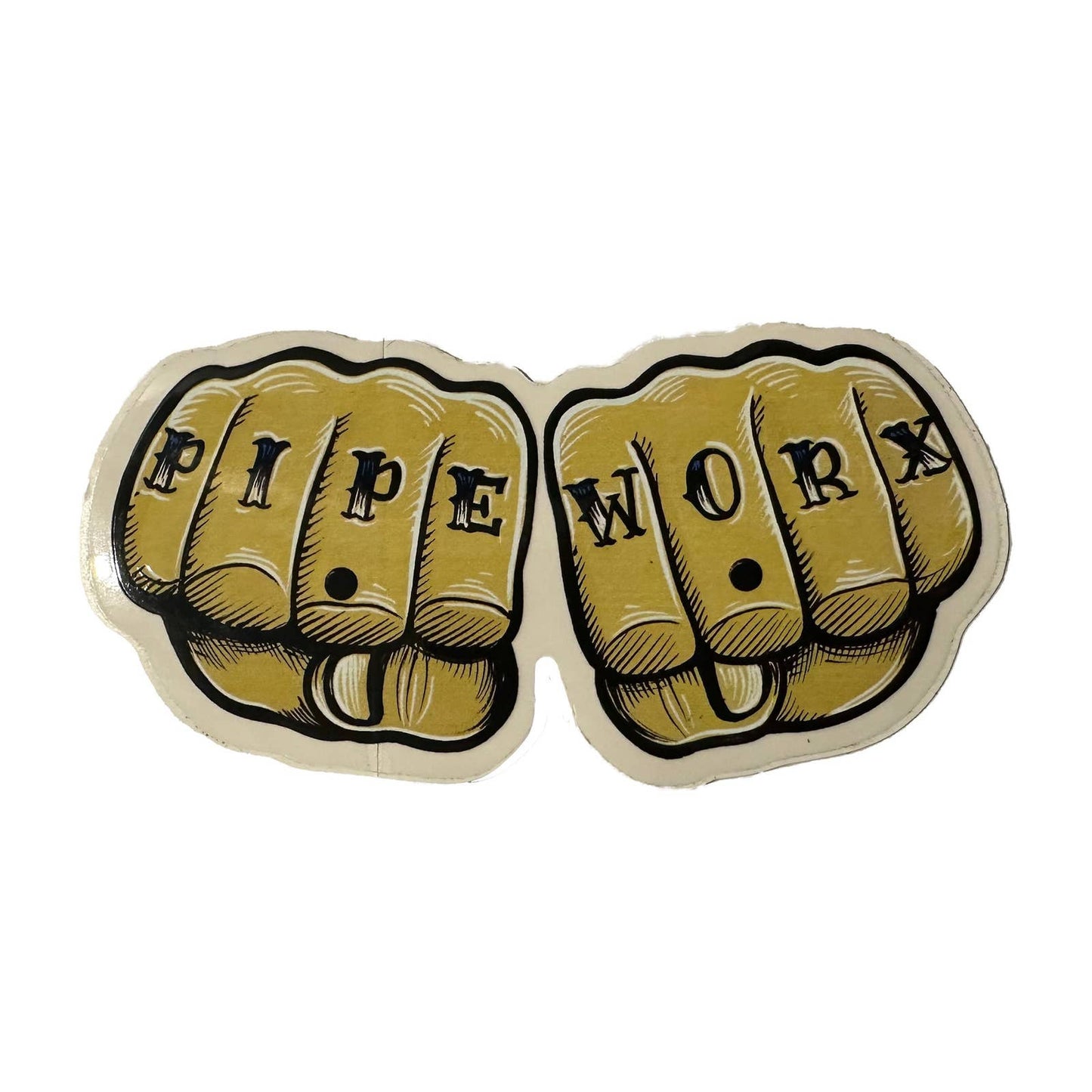Pipe Worx Knuckle Tattoo Sticker