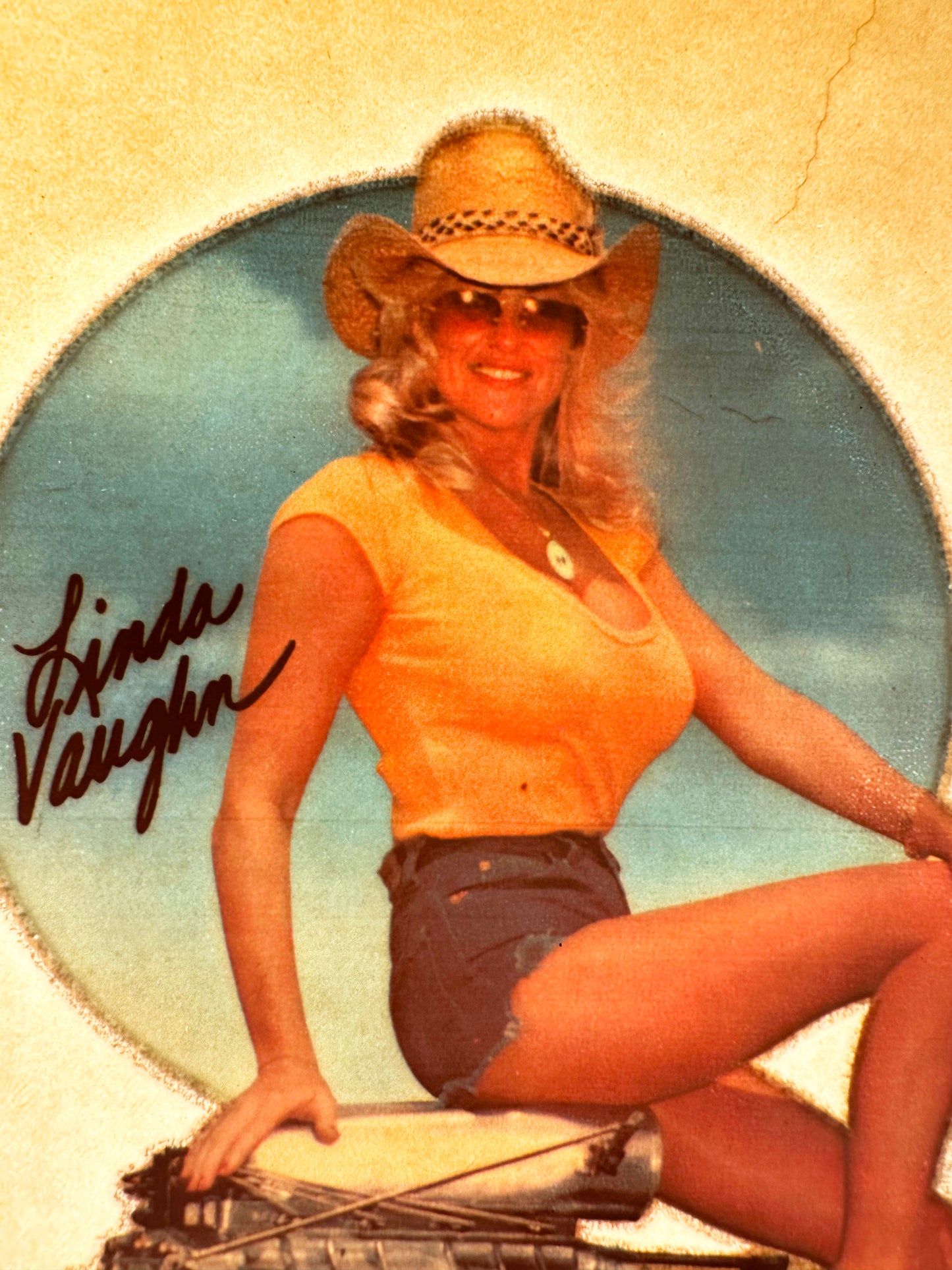 Linda Vaughn Drag Racing Vintage Iron On Heat Transfer