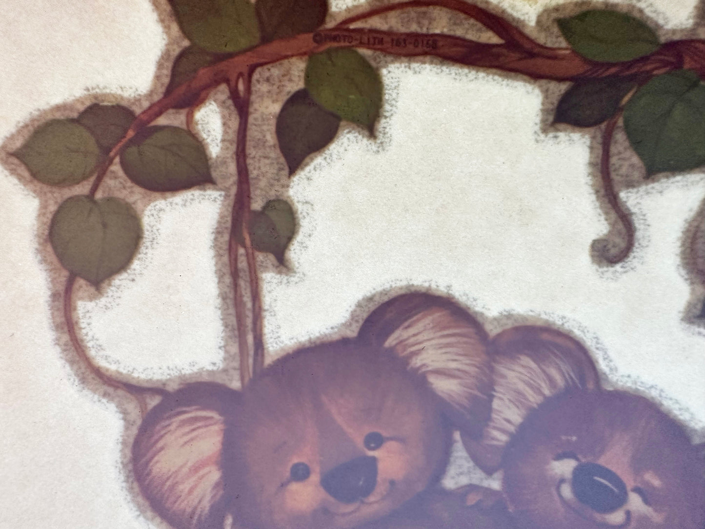 Koalas Swing Vintage Glitter Iron On Heat Transfer