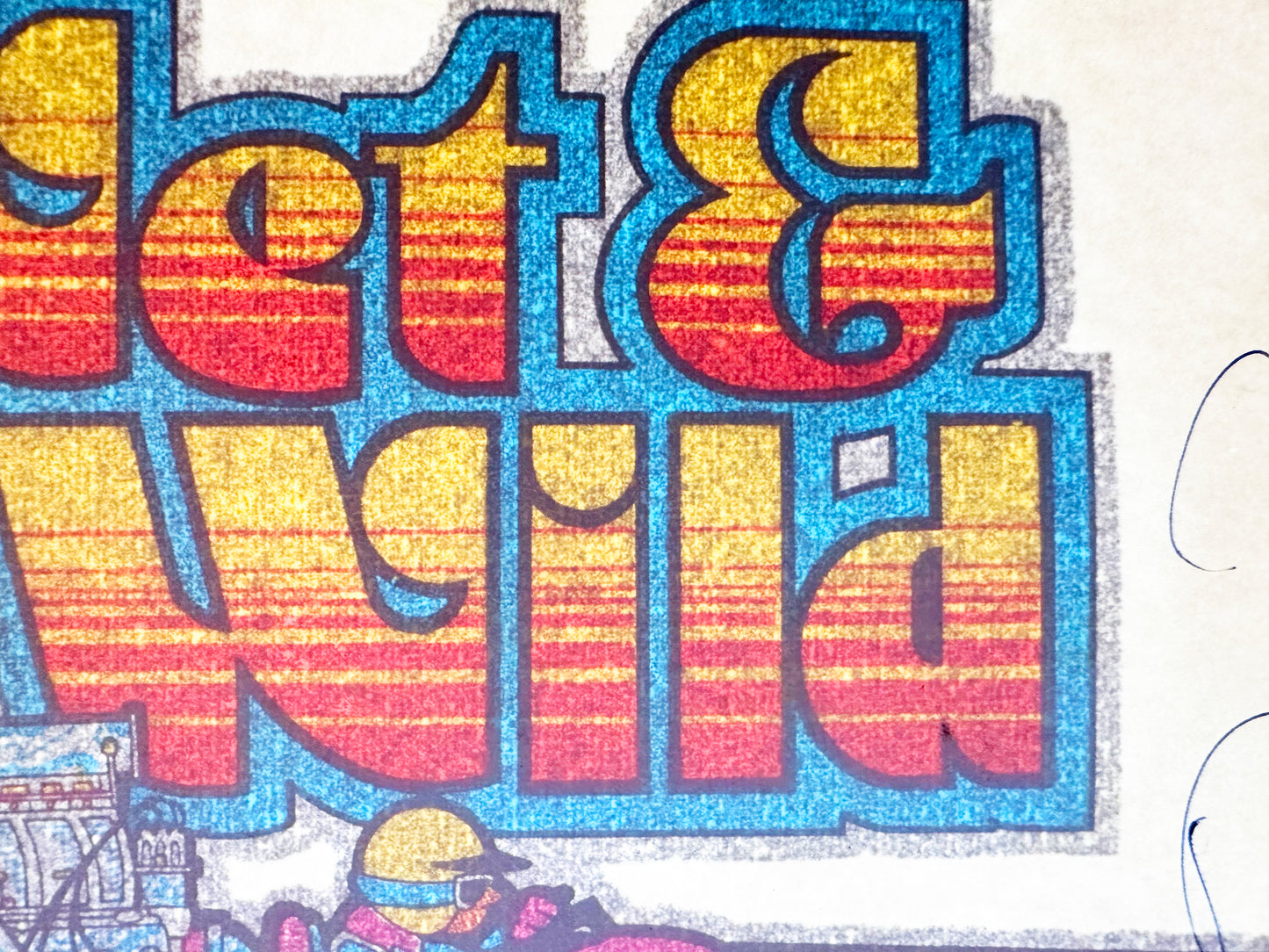 Wet & Wild Speed Boat Racing Vintage Glitter Iron On Heat Transfer