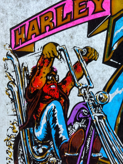 Harley 74 Vintage Iron On Heat Transfer