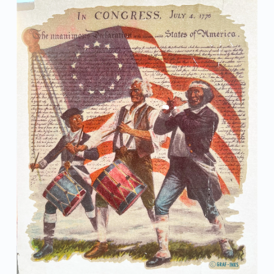 Declaration Of Independence by Founding Fathers Vintage Iron On Heat Transfer