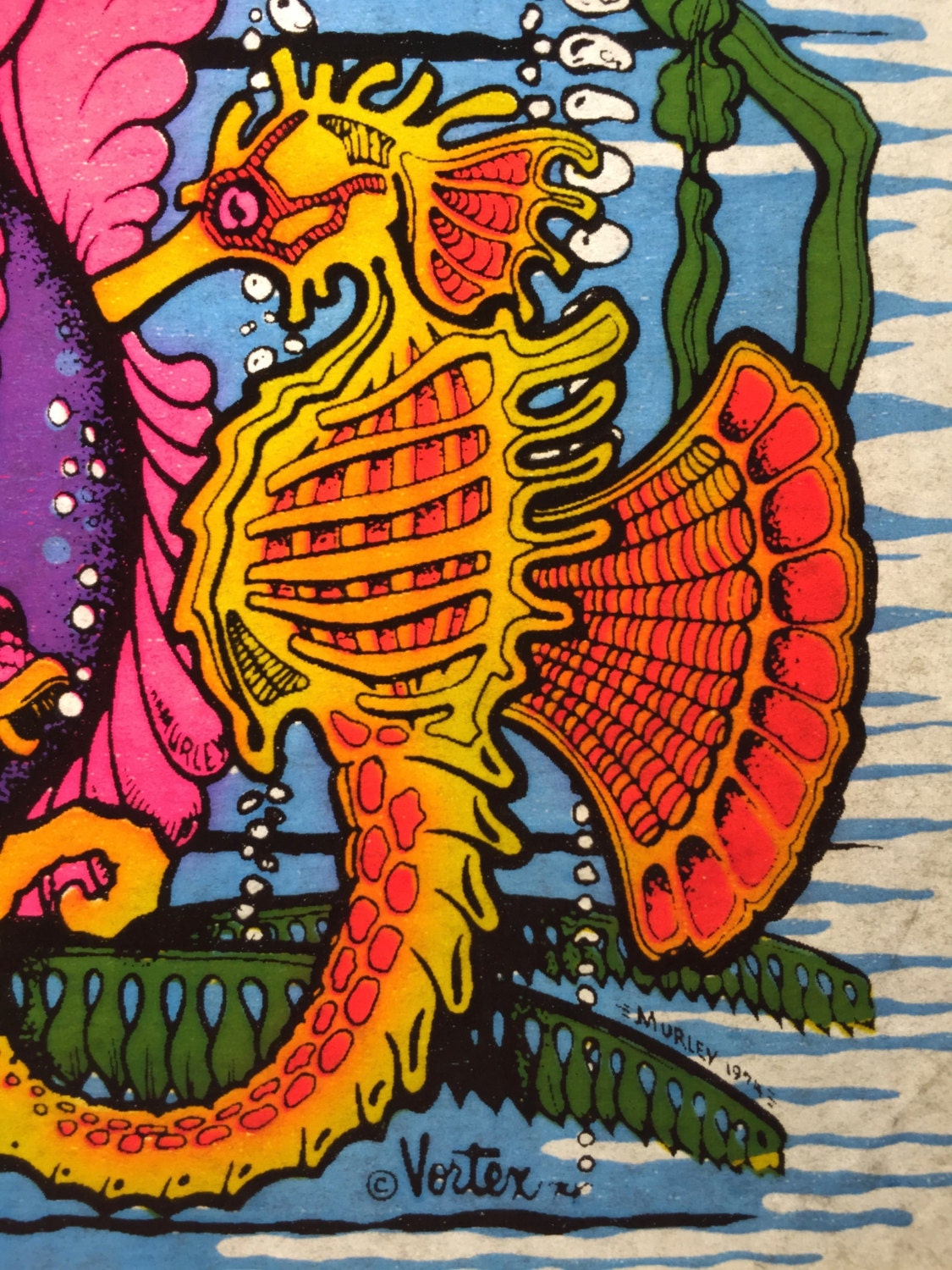 Under the Sea Vintage 1974 Iron On Heat Transfer