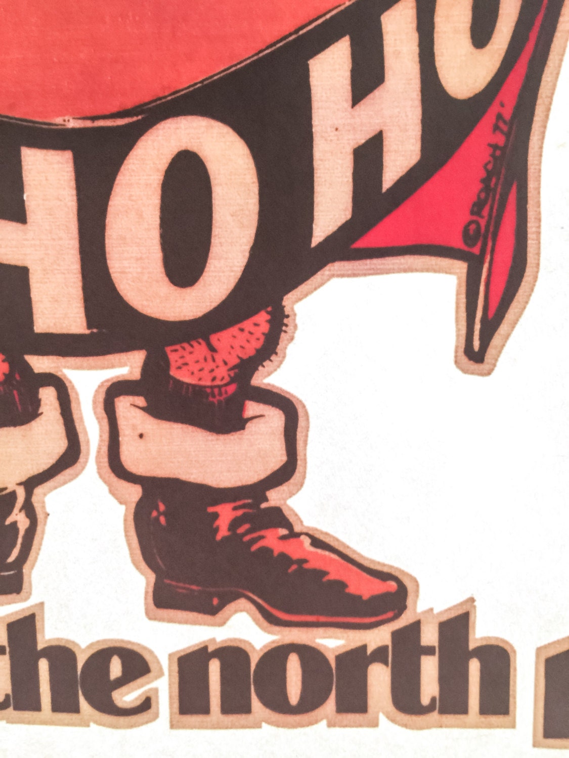 Wanna See the North Pole? Vintage Iron On Heat Transfer