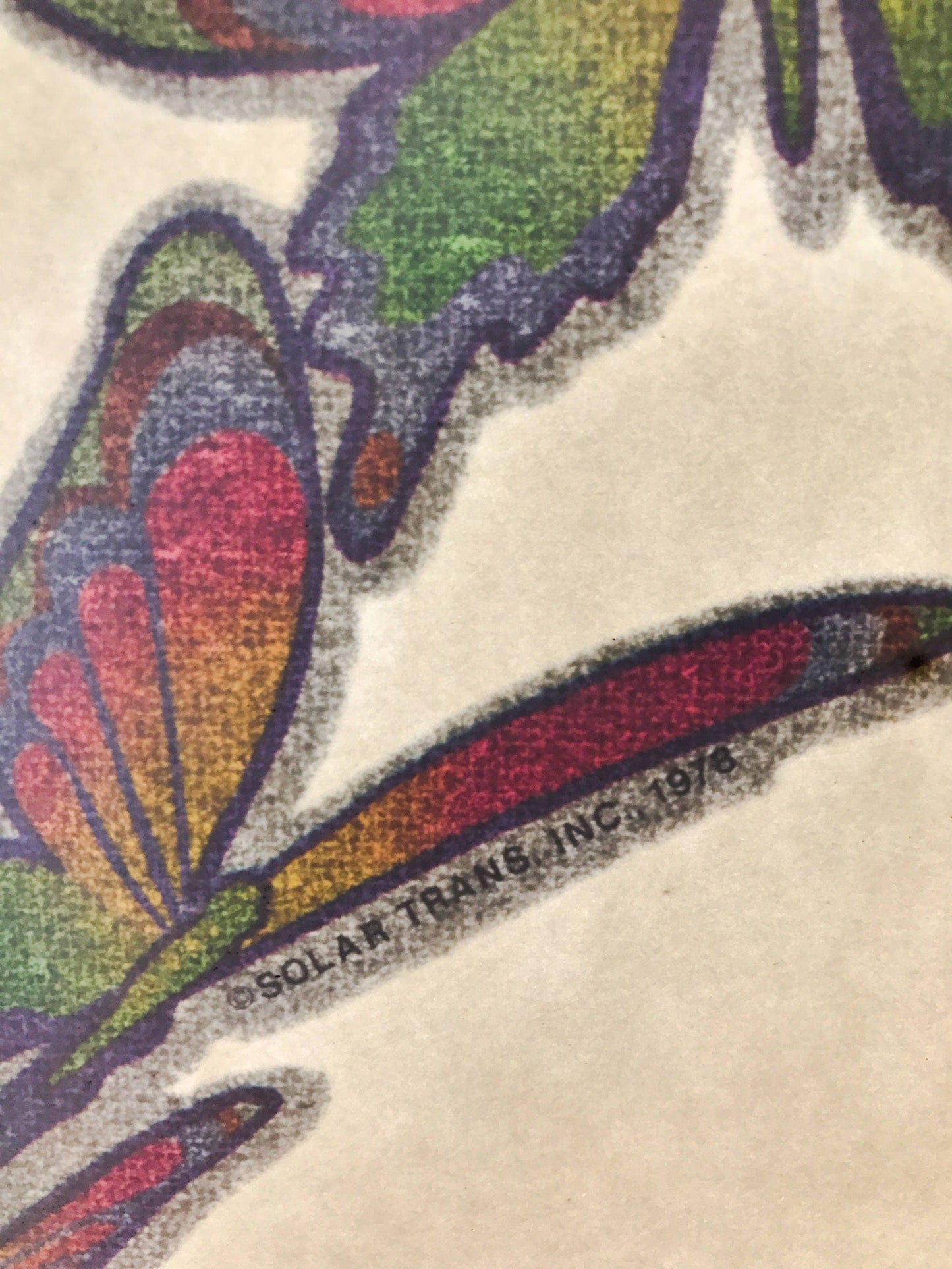 Butterflies Vintage Glitter Iron On Heat Transfer
