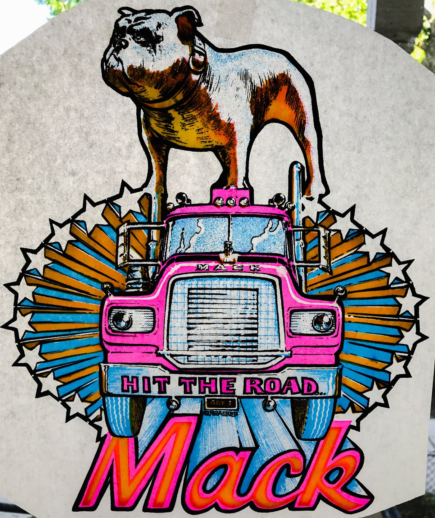Mack Truck Vintage 1973 Roach Incorporated Iron On Heat Transfer