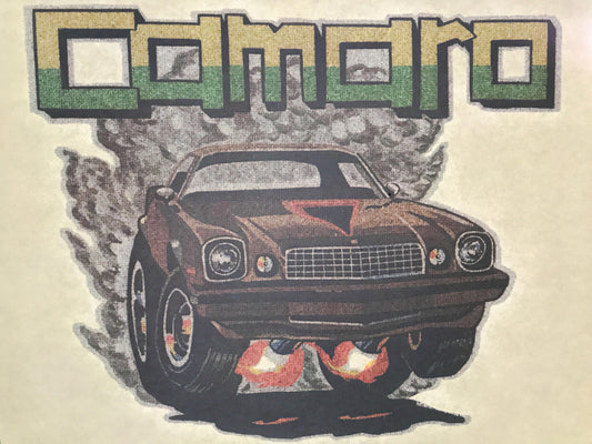 Chevrolet Camaro Vintage Iron On Heat Transfer