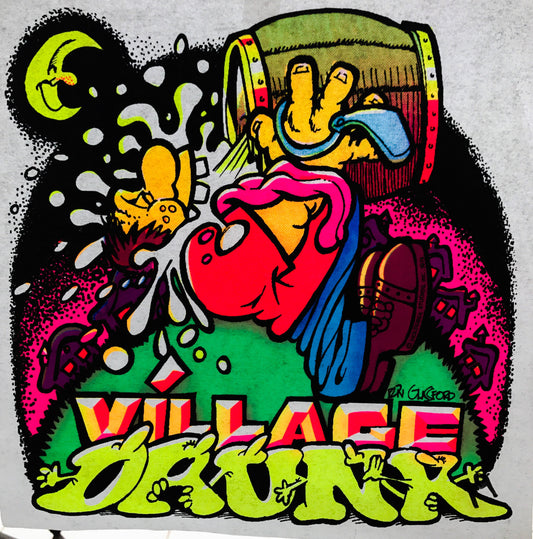 Village Drunk Vintage 1974 Holoubek Studios Iron On Heat Transfer