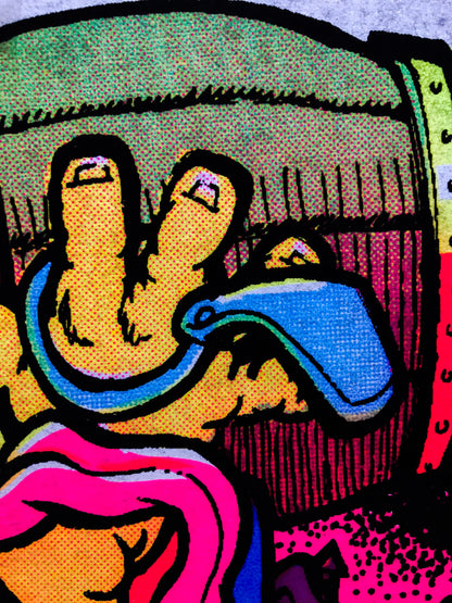 Village Drunk Vintage 1974 Holoubek Studios Iron On Heat Transfer