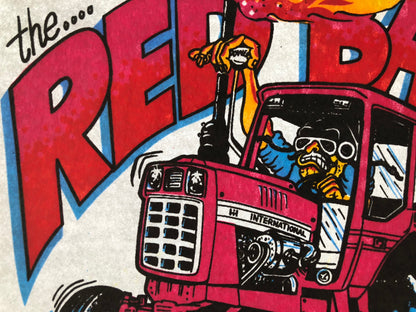 The Red Baron Tractor 1977 Vintage Iron On Heat Transfer
