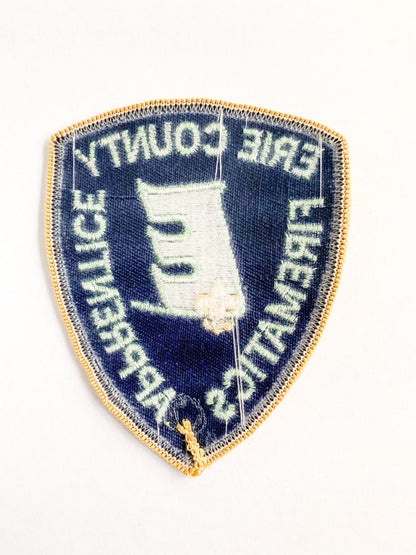 Erie County Firematics Apprentice Iron-on Vintage Patch