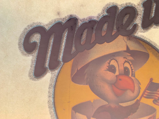 Made in USA Vintage Glitter Iron On Heat Transfer