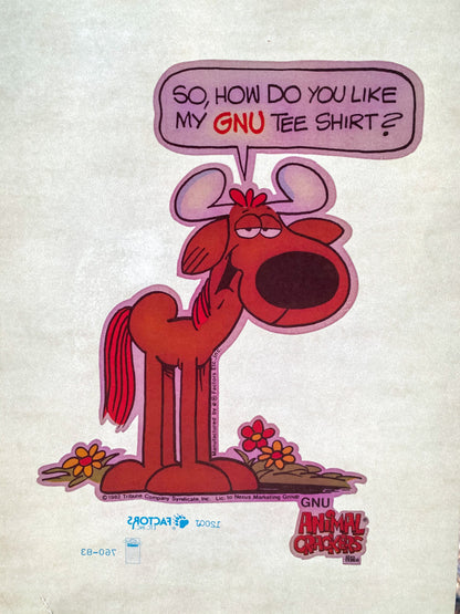 So, How Do You Like My GNU Tee Shirt Vintage Iron On Heat Transfer