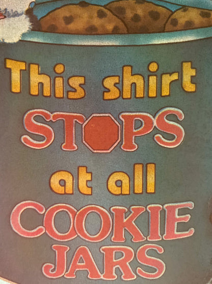 This Shirt Stops at All Cookie Jars Vintage Iron On Heat Transfer