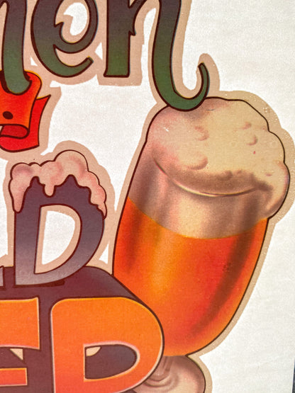 I Love Hot Women and Cold Beer Vintage Iron On Heat Transfer