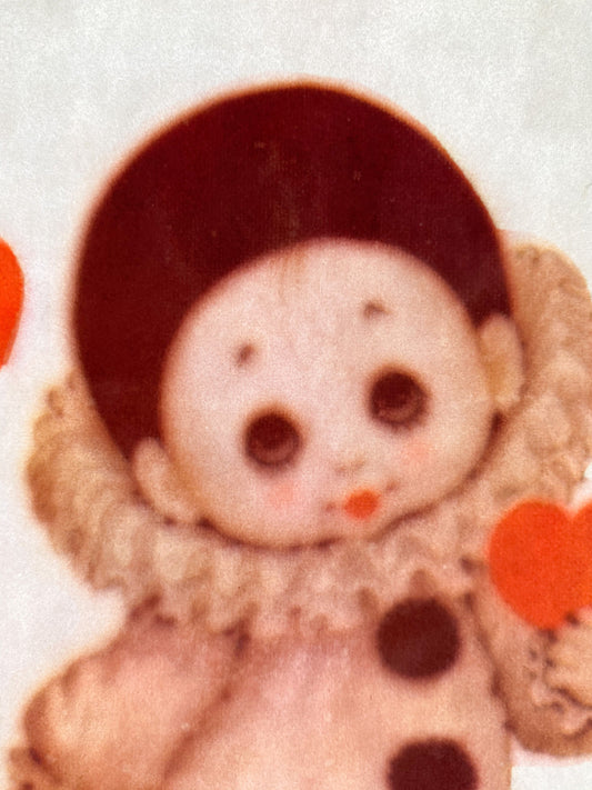 Young Clown Vintage Iron On Heat Transfer