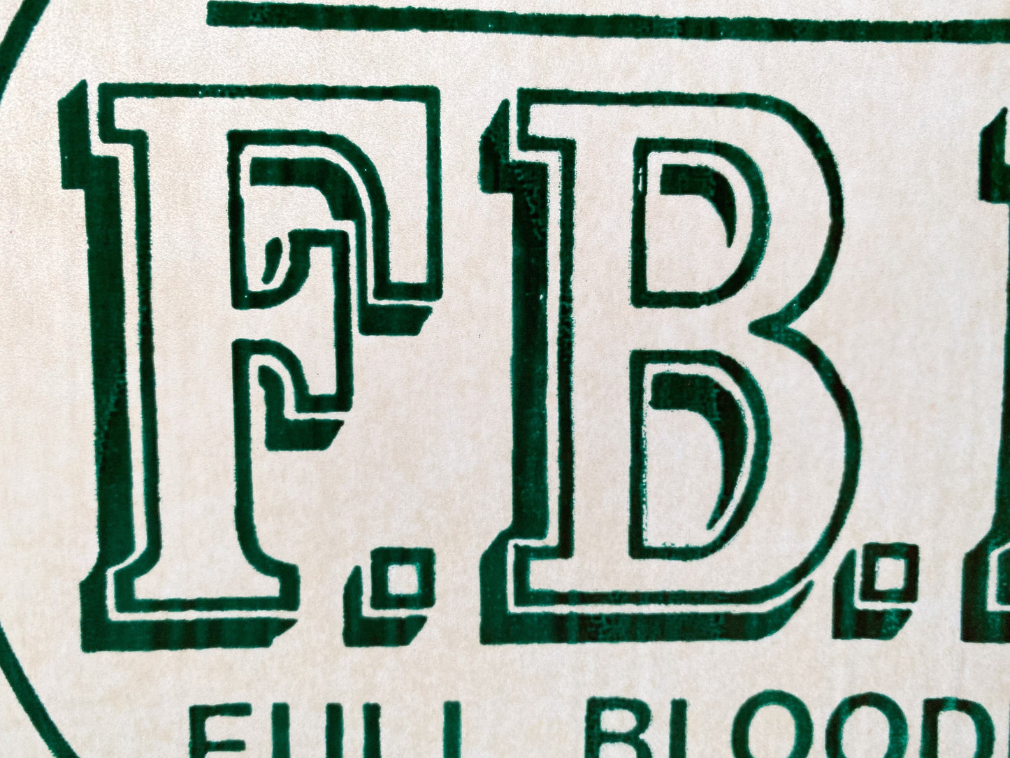Full Blooded Italian Vintage Iron On Heat Transfer