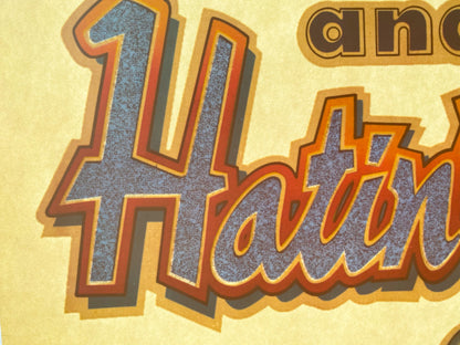 Married and Hatin' It! Vintage Glitter Iron On Heat Transfer
