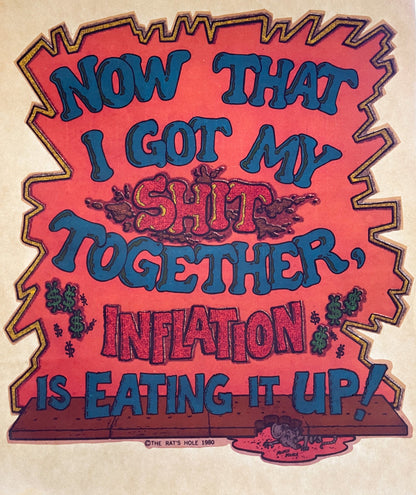 Now That I Got My Sh!t Together... Vintage Iron On Heat Transfer