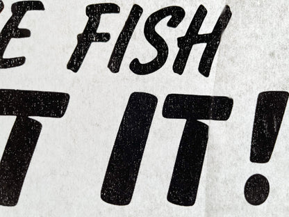 If It Smells Like Fish, Eat it! Vintage Iron On Heat Transfer