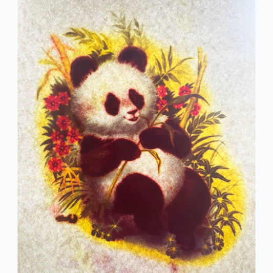Panda Vintage Iron On Heat Transfer