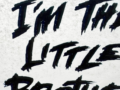 I'm The Little Brother Vintage Iron On Heat Transfer