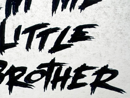 I'm The Little Brother Vintage Iron On Heat Transfer