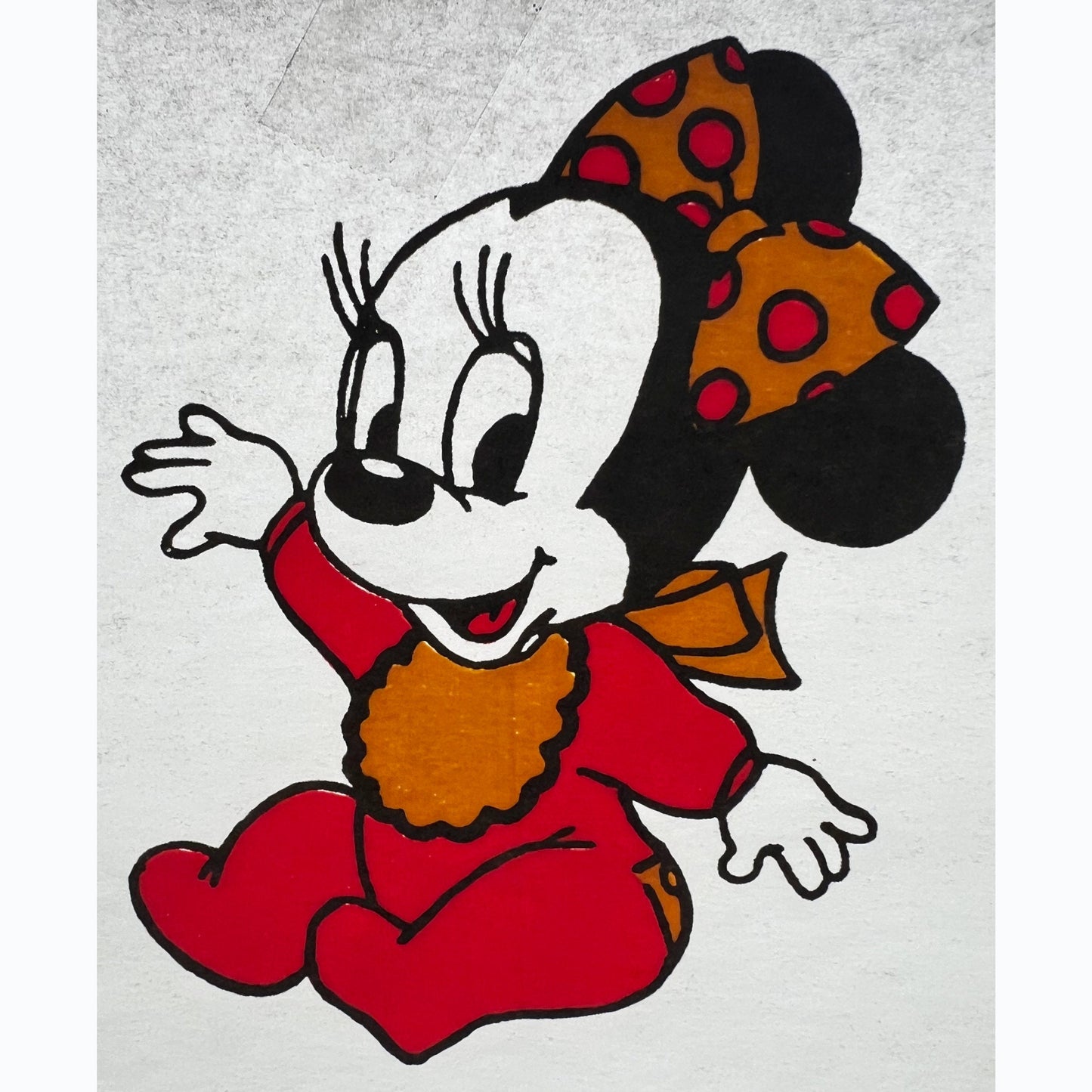  Minnie in The red Dress Iron on Heat Transfer Patch