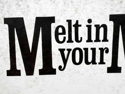 Melt in Your Mouth Vintage Iron On Heat Transfer