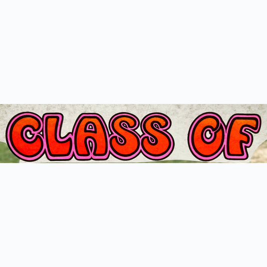 Class of... Vintage Iron On Heat Transfer