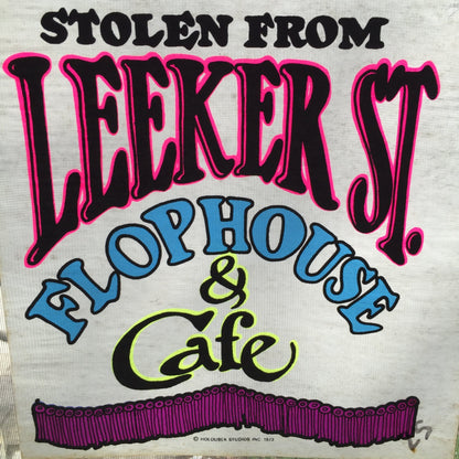 Stolen From Leeker Street Flop House Vintage 1973 Holoubek Studios Iron On Heat Transfer