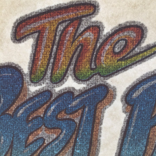 The Best Part's on the Inside Vintage Rainbow Glitter Iron On Heat Transfer