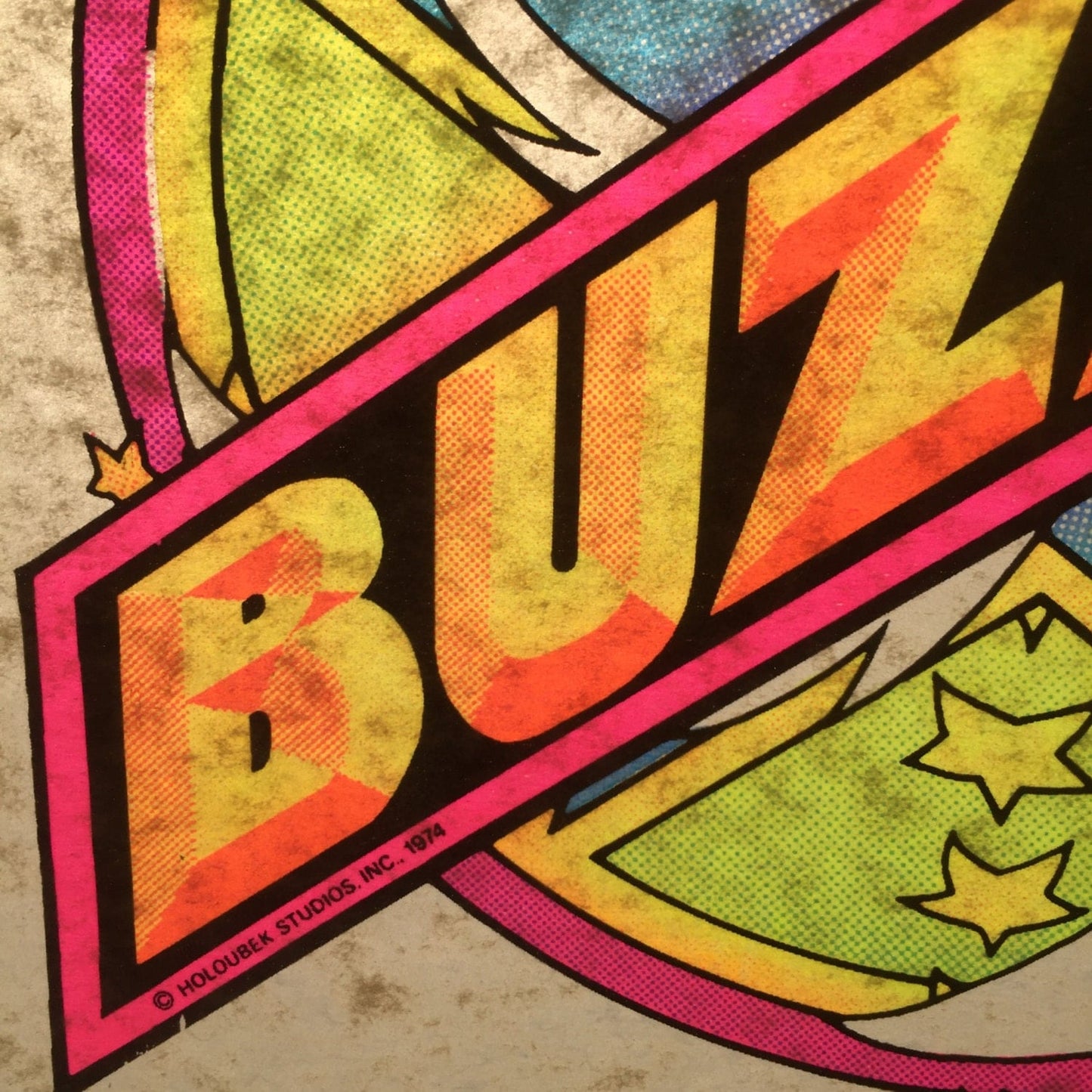 Buzzed Vintage 1974 Holoubek Studios Iron On Heat Transfer