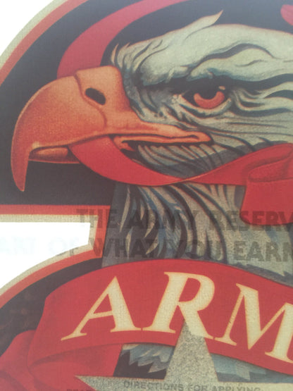 Army Reserve Vintage Iron On Heat Transfer