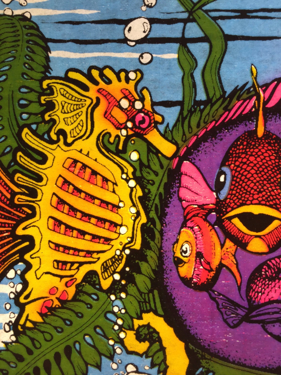 Under the Sea Vintage 1974 Iron On Heat Transfer