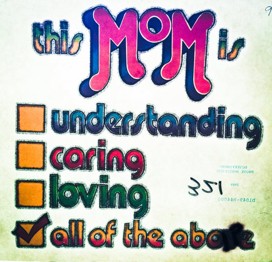 This Mom is... Vintage Glitter Iron On Heat Transfer