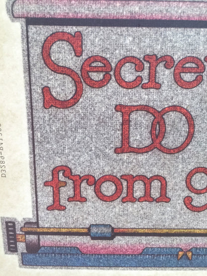 Secretaries Do It From 9 to 5 Vintage Glitter Iron On Heat Transfer