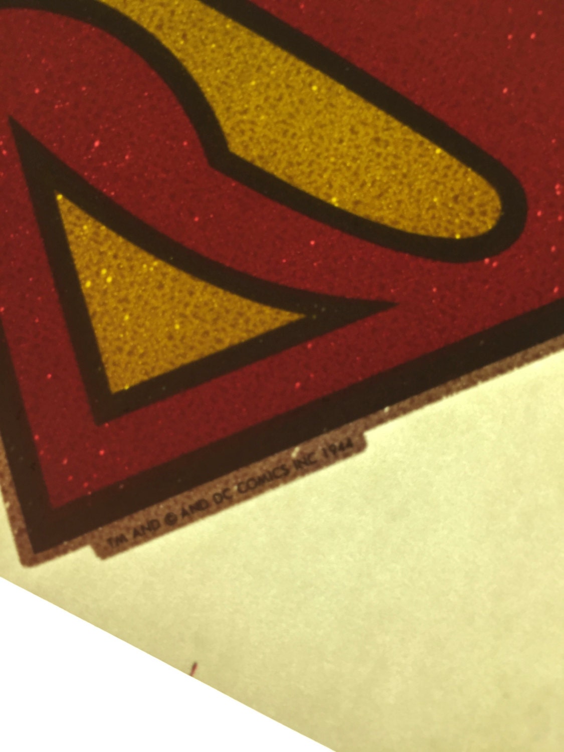Superman Vintage Iron On Heat Transfer