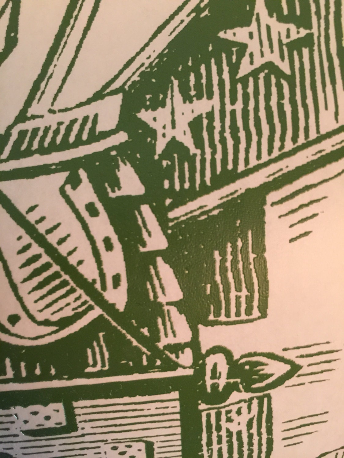Majestic Knight Dark Green Vintage Iron On Heat Transfer