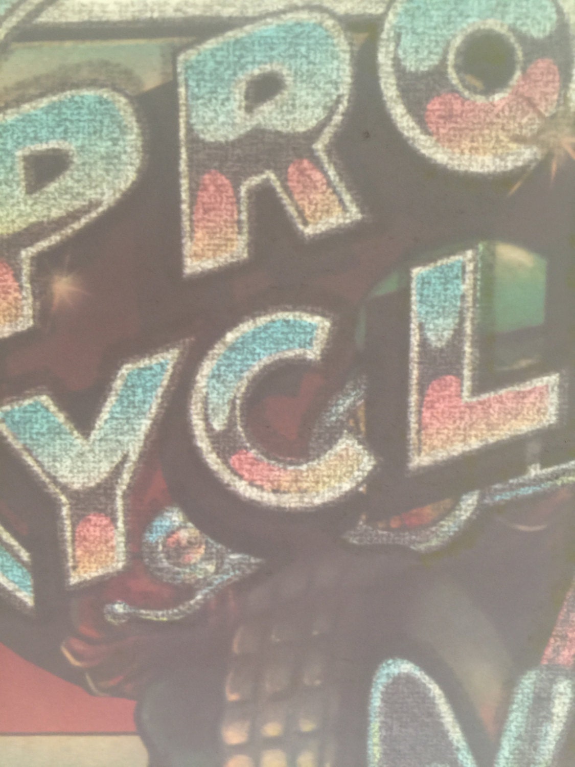 Pro Cycle Motorcycle Vintage Glitter Iron On Heat Transfer